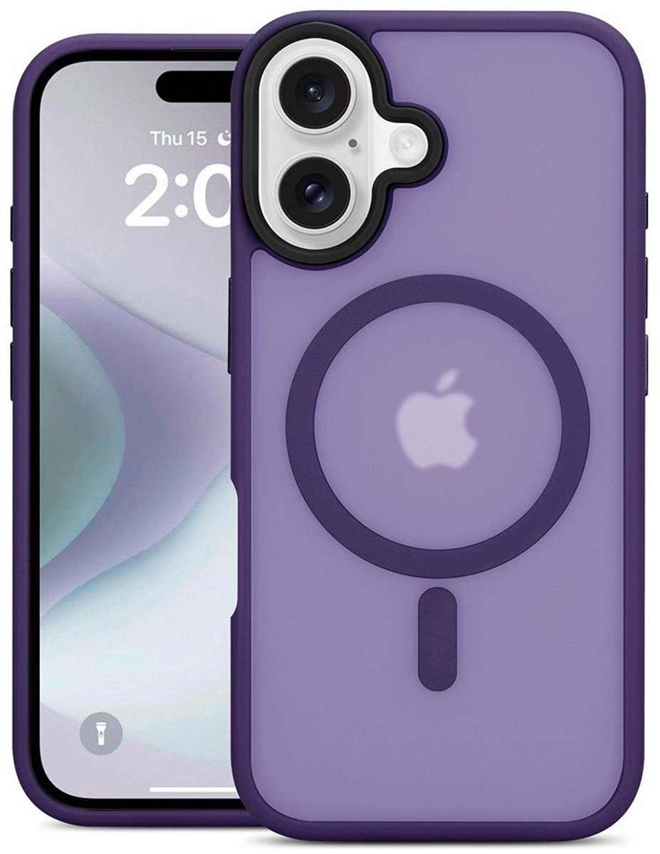 Mobiq Telefoonhoesje geschikt voor iPhone 16 - Geschikt voor Magsafe - Magnetisch opladen
