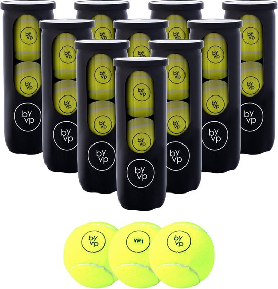 By-VP Padel Ballen - VP1 Basic - 30 Stuks - 10 Blikken - Padelballen - Robin van Persie By-VP Padel Ballen - VP1 Basic - 30 Stuks - 10 Blikken - Padelballen - Robin van Persie