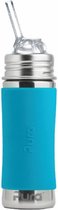 Bol.com Pura Rietjesfles Free Flow 325 ml - Drinkfles - Bidon - Plasticvrij - Vaatwasserbestendig - Op 2 Manieren te Gebruiken -... aanbieding