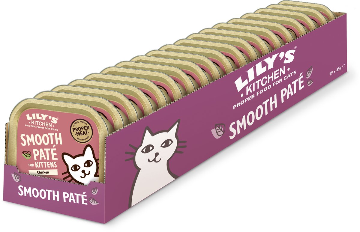 Lily's Kitchen Cat Kitten Smooth Pate Chicken - 19X85 GR