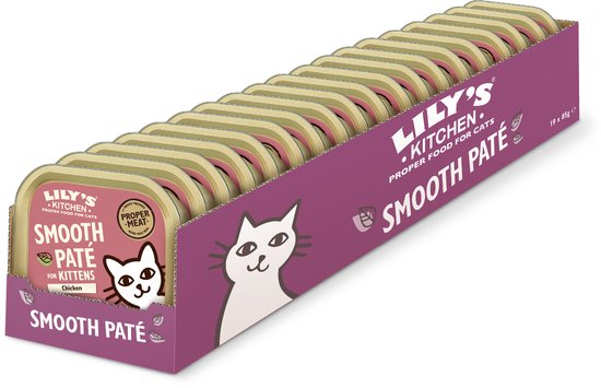 Lily's Kitchen Paté voor Kittens - Kattenvoer Natvoer - Kip - 19 x 85 g