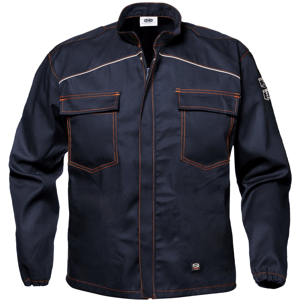 SIR SAFETY POLYTECH Stof Werkjas HEREN Veiligheidsjas Donkerblauw - Antistatisch - Vlamvertragend - Reflecterende Details