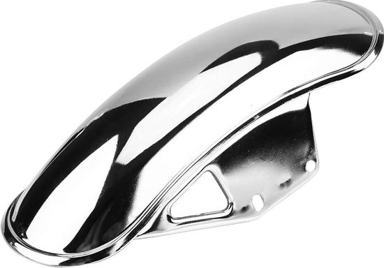 Foto: Mud flap guard voorspatbord met duokon spatbordbeschermer motorfiets kuip spatbordafdekking chrome