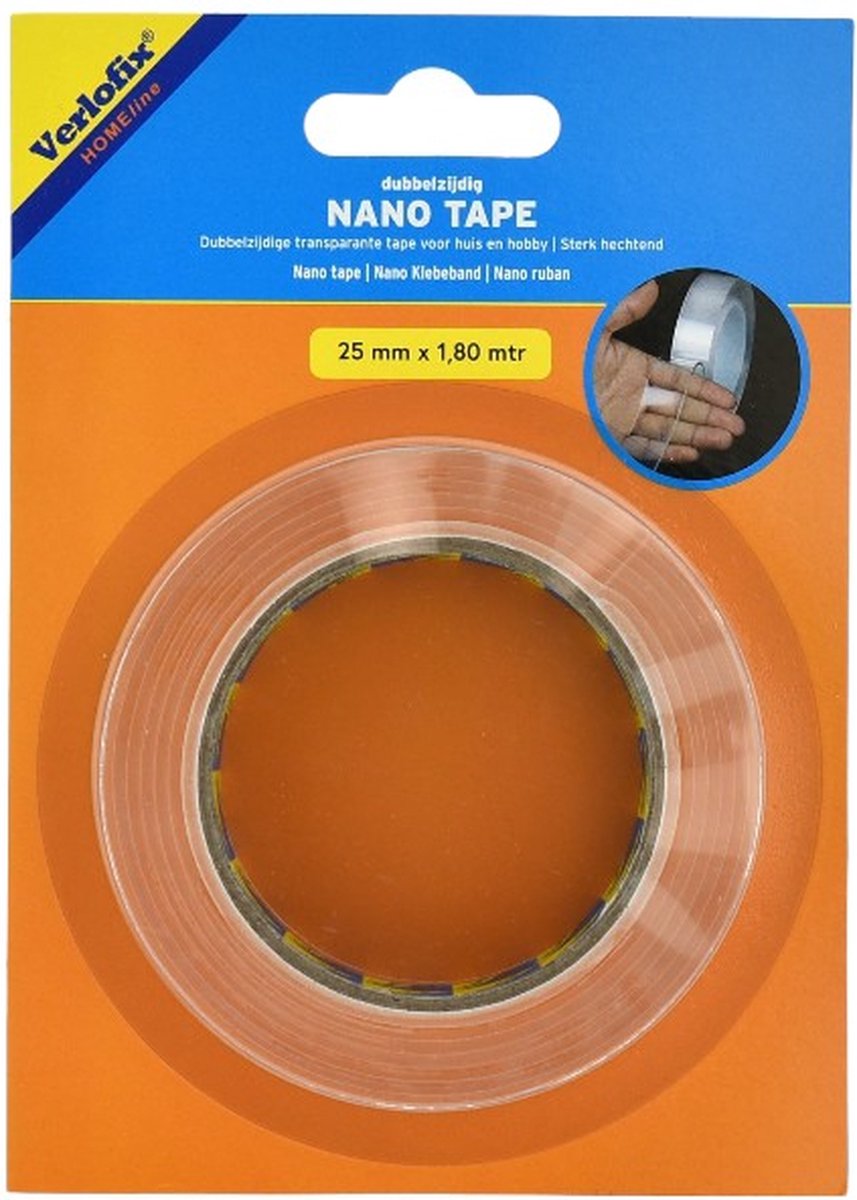 Verlofix Nanotape Dubbelzijdig klevend 25mm x 1.8m