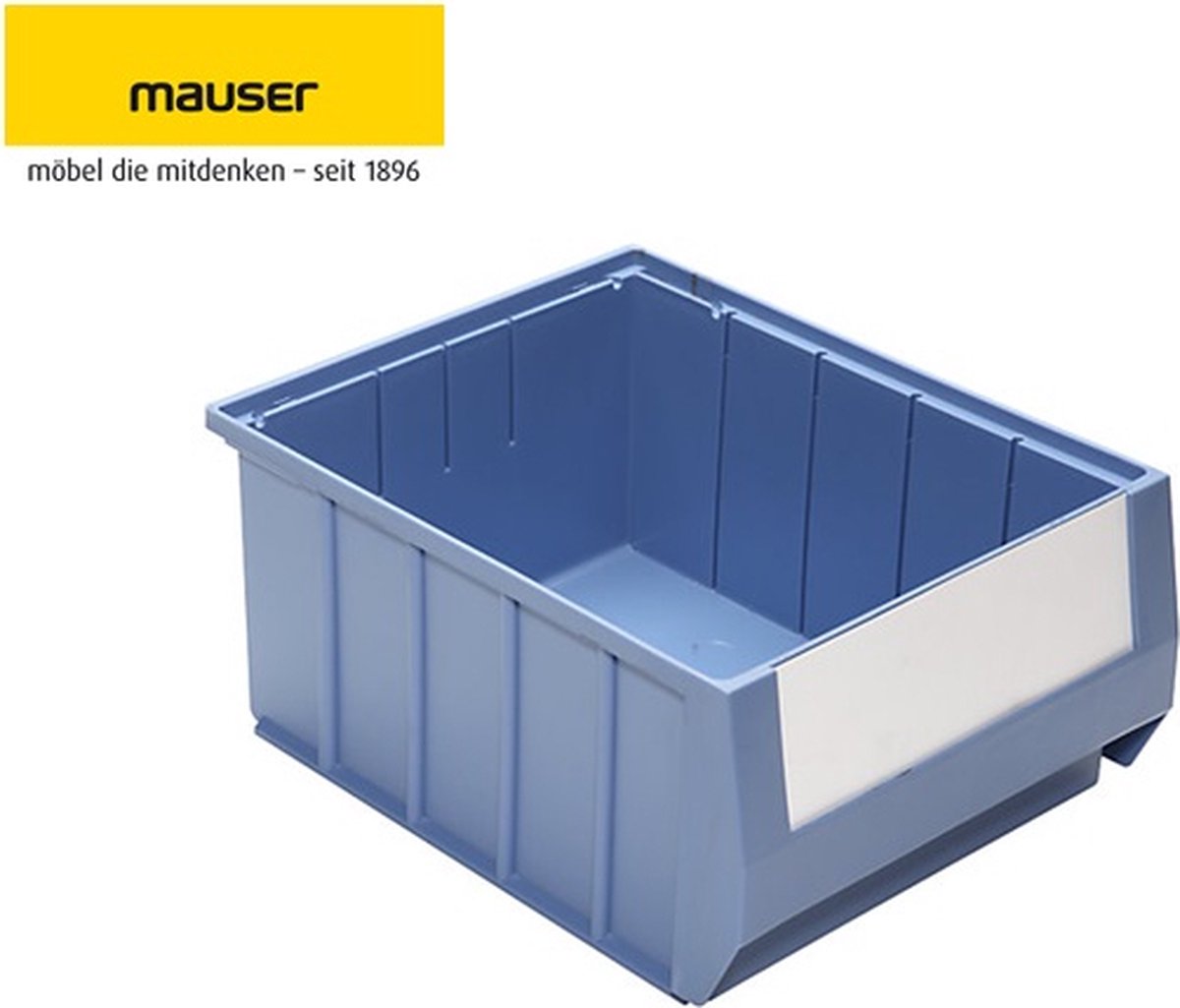 Mauser - Stellingbak - 500x234x140mm - Polypropyleen & Stapelbaar