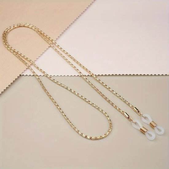 Foto: Zonnebrilkoord goudkleur zonnebril koord brillenkoord zonnebril ketting dames goud gewoon leuk 