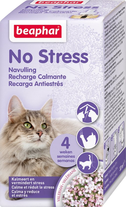 Beaphar No Stress Navulling Kat - Antistressmiddel - 30 ml