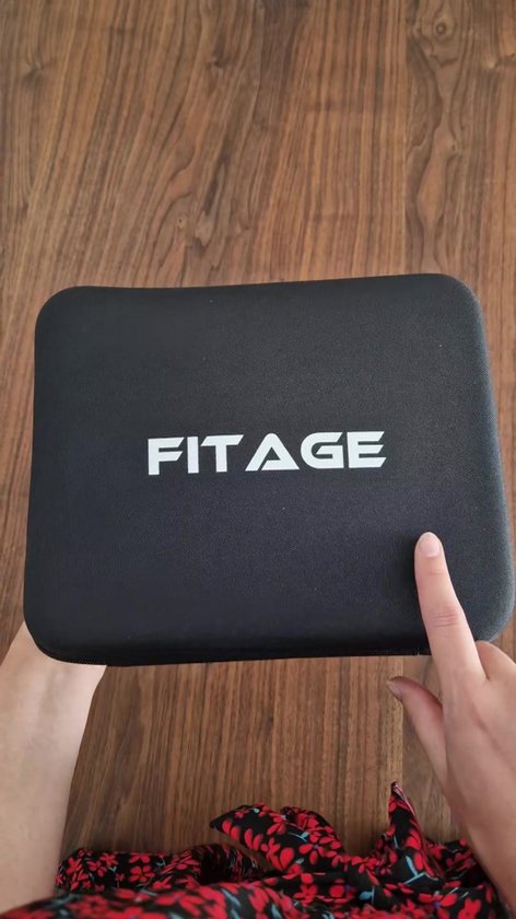 FITAGE Infrarood Massage Gun Professioneel - Warm & Koud Massage Apparaat - Massageapparaat Massagegun - Massage Pistool - Zwart
