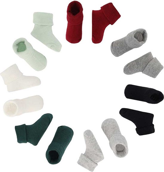 Apollo baby's basic sokken geschenkdoos 7-pack | bol