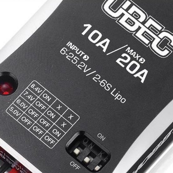 Hobbywing BEC 10A V2-Car UBEC BEC-spanningsregelaar 6 - 8.4 V 10 A | bol