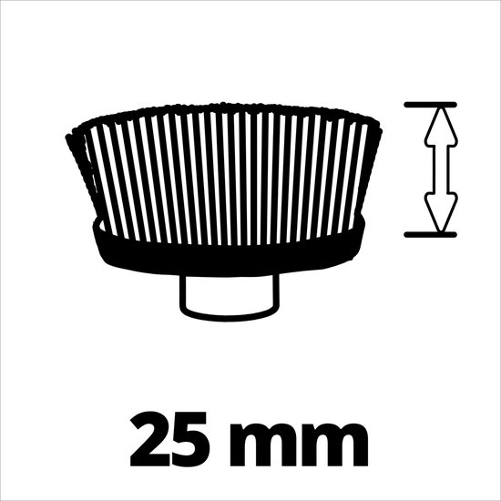 Einhell ULTRA Borstel 95/25 - 1 stuk - Diameter borstel: 95 mm - Dikte borstel: 25 mm - Geschikt voor Picobella 18/90 Li Solo van Einhell — afbeelding 4