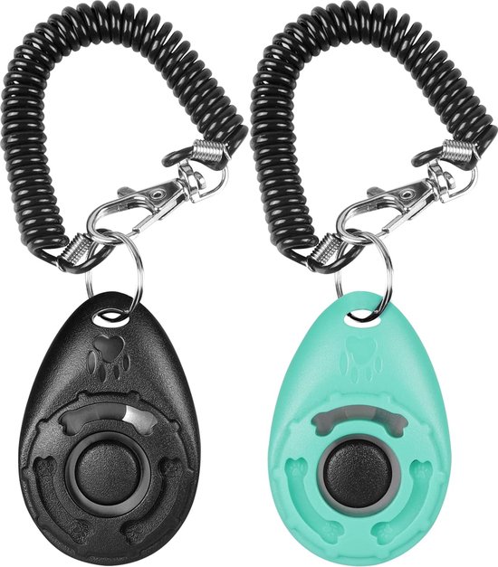 Set Luxe clickers voor Hondentraining - Training Hond - 2x Klikker - Diervriendelijk & Effectief