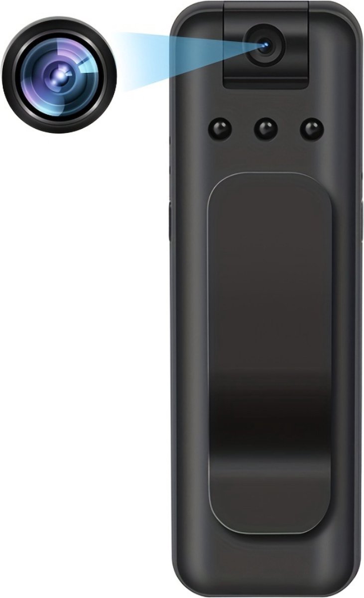 Bol.com Bovista Spy Cam - Bodycam - Politie - Chest Camera - Spy Camera - Verborgen Camera - Spionage Camera - Action Camera - HD aanbieding