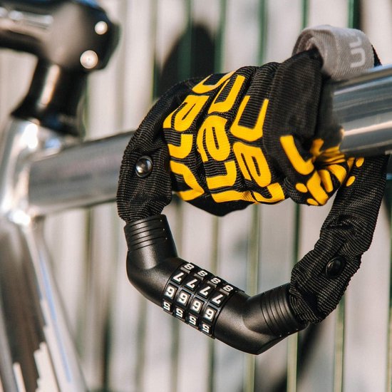 Neo Chain Lock Combo Resettable 4-cijferige combinatie Anti-diefstal fietsslot - Neon - Bestendig tegen diefstal van Neo — afbeelding 3