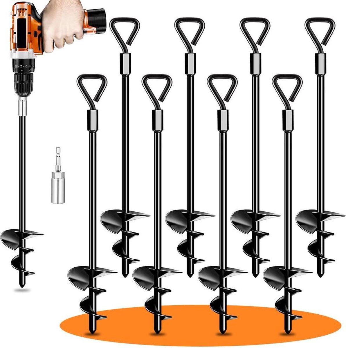 Goedkoopste Heavy-Duty Grondankers Tentharingen voor Tentharingen - 8-pack - Hoge windbestendigheid