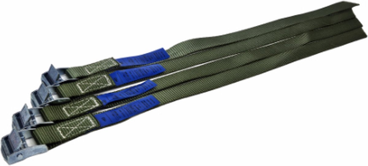 BCF-Products - Spanbanden - 40 cm - 4 stuks - Olijfgroen - Spanbandjes - Spanband Fiets - Bindriemen - Fietsriempjes