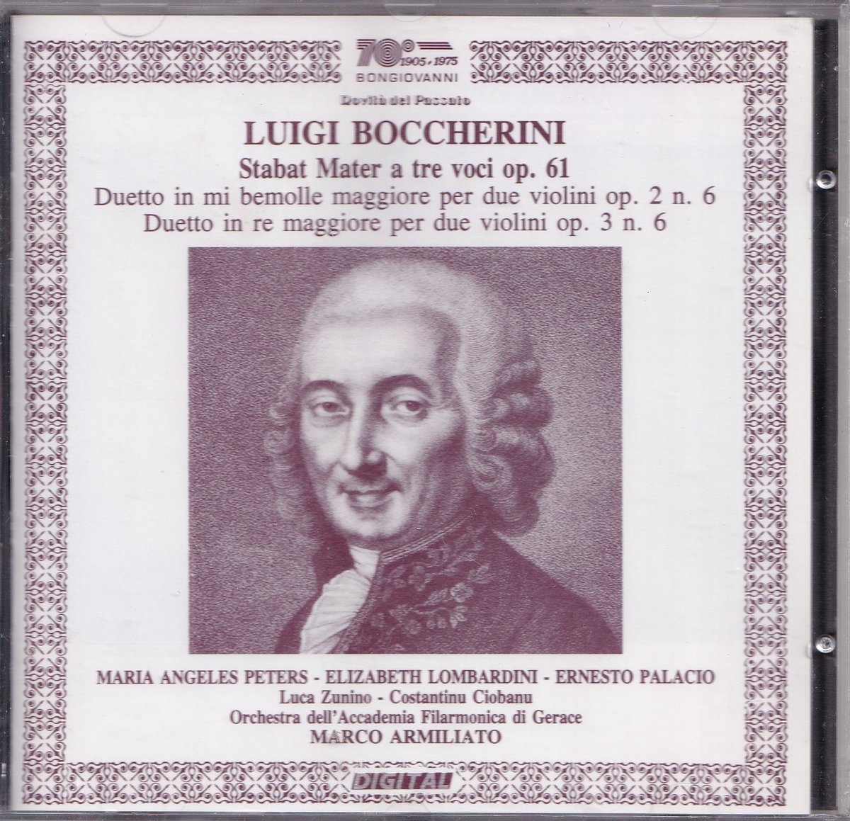 Boccherini: Stabat Mater A 3 Voci Op.61