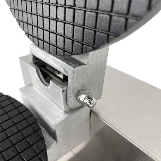 HCB® - Professioneel rond horeca Wafelijzer met timer - 230V - Wafelmaker van RVS / INOX - 39x25x26 cm (DxBxH) - 10.40 kg - 1131 — afbeelding 2