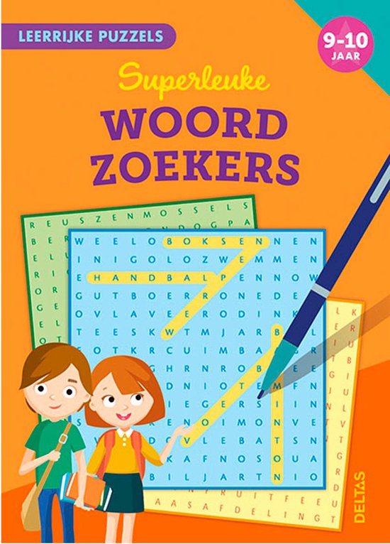 Leerrijke puzzels 0 -  Superleuke woordzoekers 9-10 jaar