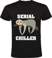 Serial Chiller Heren T-shirt - lui - chillen - relax - rust - ontspannen - slapen - grappig