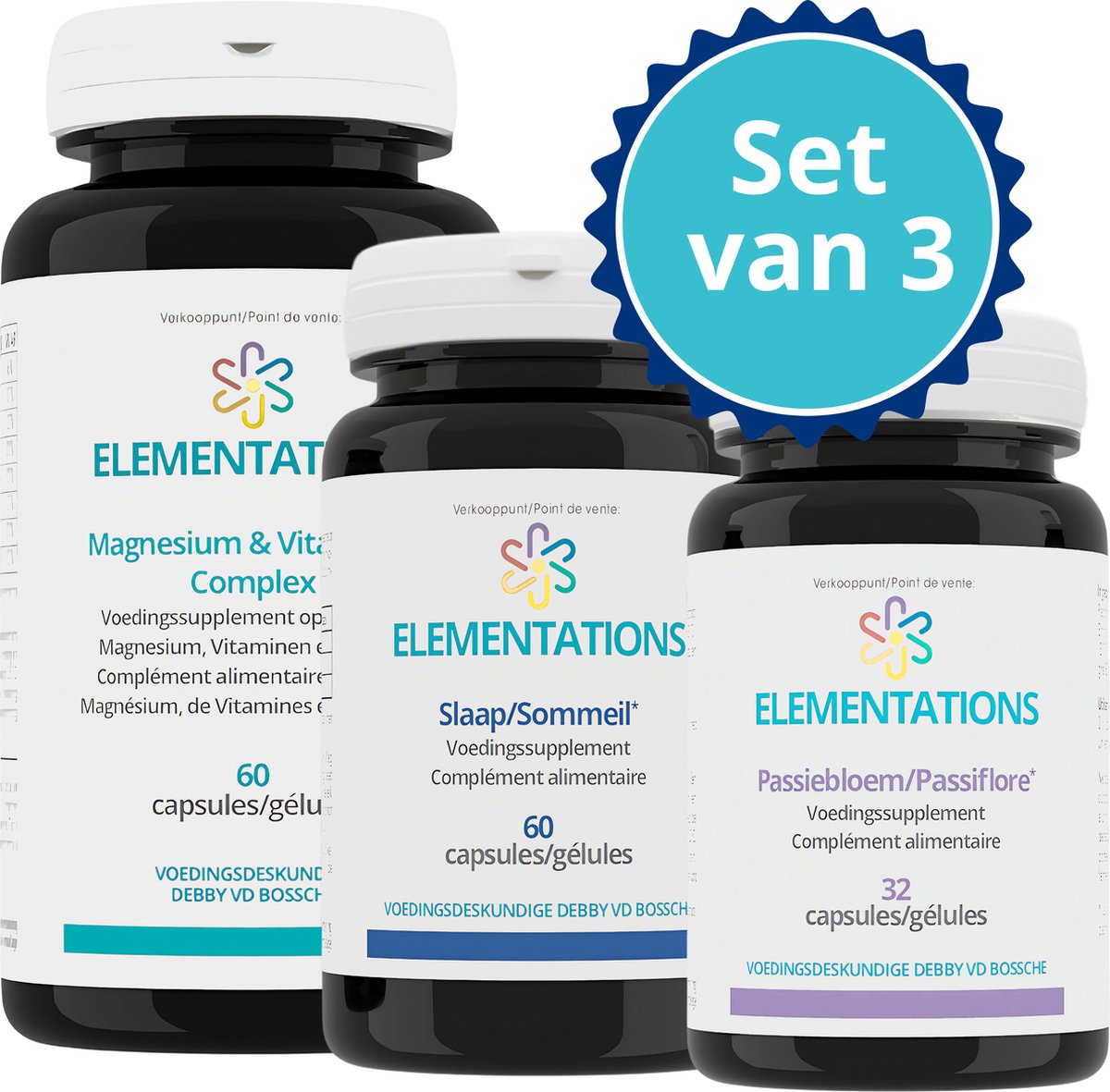 Goedkoopste Relax & Slaap Formule - Magnesium & Vitamine B-complex / Slaapsupplement met Melatonine, Eschscholzia & Valeriaan / Passiebloem – Ondersteuning voor Ontspanning - Meer Energie - Goede Nachtrust - Set van 3