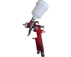 Spuitpistool HVLP mini red 0.8mm nozzle opening