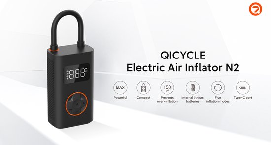 Compresseur d'air électrique portable Qicycle N2