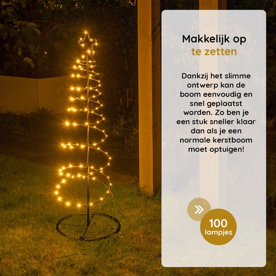 Warm witte led-kerstboom 3 m, 550 leds binnen & buiten
