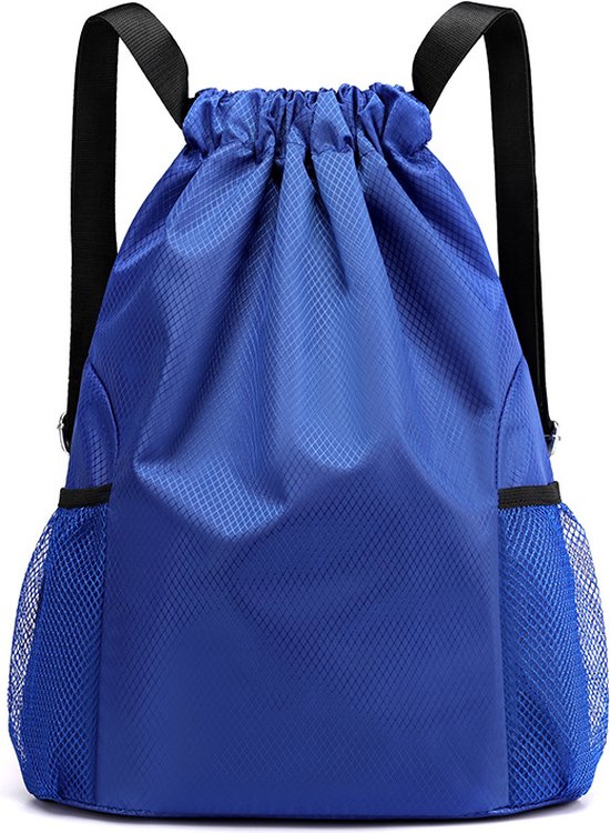 Rugzak - grote capaciteit - Trekkoordzak - fitness sporttas - koningsblauw - Waterproof - Oxford-doek - 49*39*18cm - reis rugzak - Superlicht - Gymtas - unisex