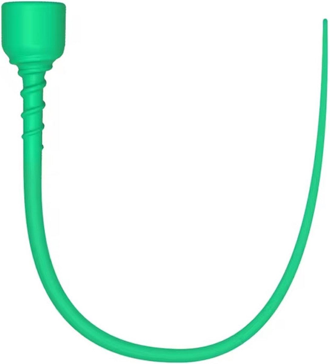 Goedkoopste Flexibele Groene Penis Plug - Siliconen Urethrale Dilator met Zuignap - 42 cm - Penisplug