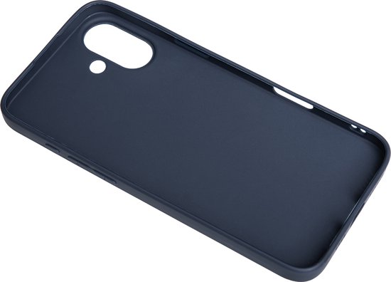 BMAX Siliconen hard case hoesje voor iPhone 16 - Hardcover - Apple - Back cover - Backcover - Beschermhoesje - Telefoonhoesje - Hard case - Telefoonbescherming - Donkerblauw