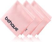 Behave Zilverpoetsdoeken - Sieraden - Glansdoek - Voor zilver/goud - 3 Stuks - 14,5 x 14,5 cm