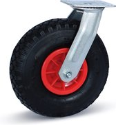 Zwenkwiel luchtband - Plastic velg - 260mm - 125kg