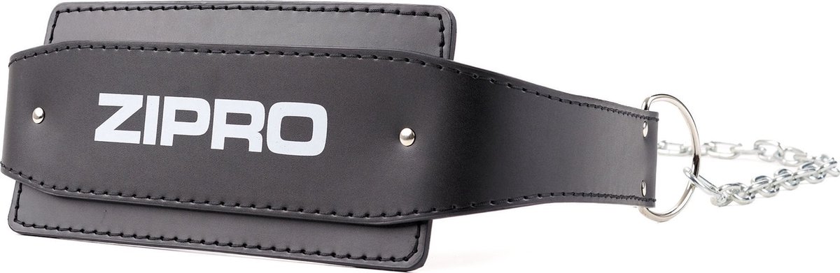 Zipro® Leather Power Belt Powerlift Riem met ketting - 85cm x 16cm - Lifting Belt - Lever Belt - Gewichthefriem - Geschikt voor Krachttraining, Fitness, CrossFit & Functional Training - Voor Beginners en Professionele sporters