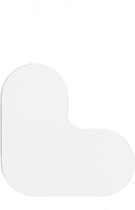 Pièce d'angle Wit 120 x 120 mm - autocollant de sol avec couche supérieure lisse