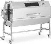Bol.com Speenvarkengrill - met motor - 40 kg - lengte grillspit: 138 cm - RVS - windbescherming - Royal Catering aanbieding