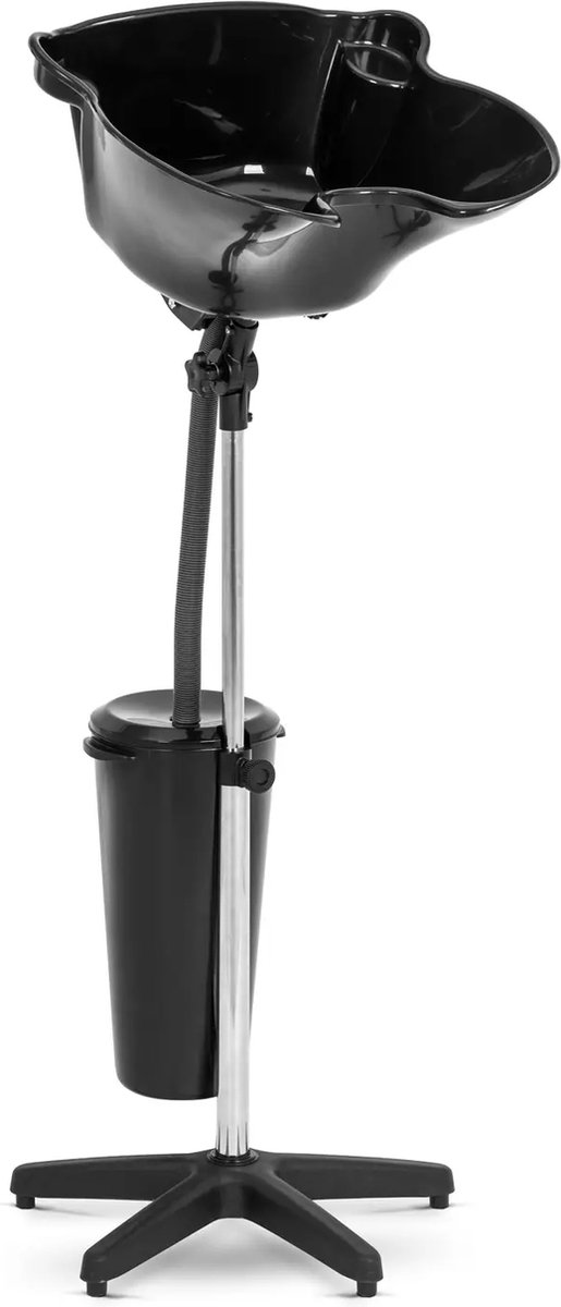 Mobiele kappersgootsteen - kantelbaar - met watertank - zwart - physa