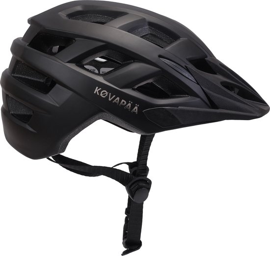 Køvapää® Tolva - Fietshelm - Zwart - Maat 56-61 cm - M/L - Afneembaar vizier - Fietshelm Volwassenen - Fietshelm Dames - Fietshelm Heren - Mountainbike Helm - Fietshelmen - Fietshelmen - fietshelm dames elektrische fiets - Fietshelm Dames Volwassenen van Køvapää — afbeelding 2