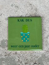 Tegeltje kak jaartje ouder | Hippe Spreuktegel | Nieuwe woning cadeau | Tegeltje met Tekst |Verjaardagscadeau | Birthday |Verjaardag |brievenbus cadeau