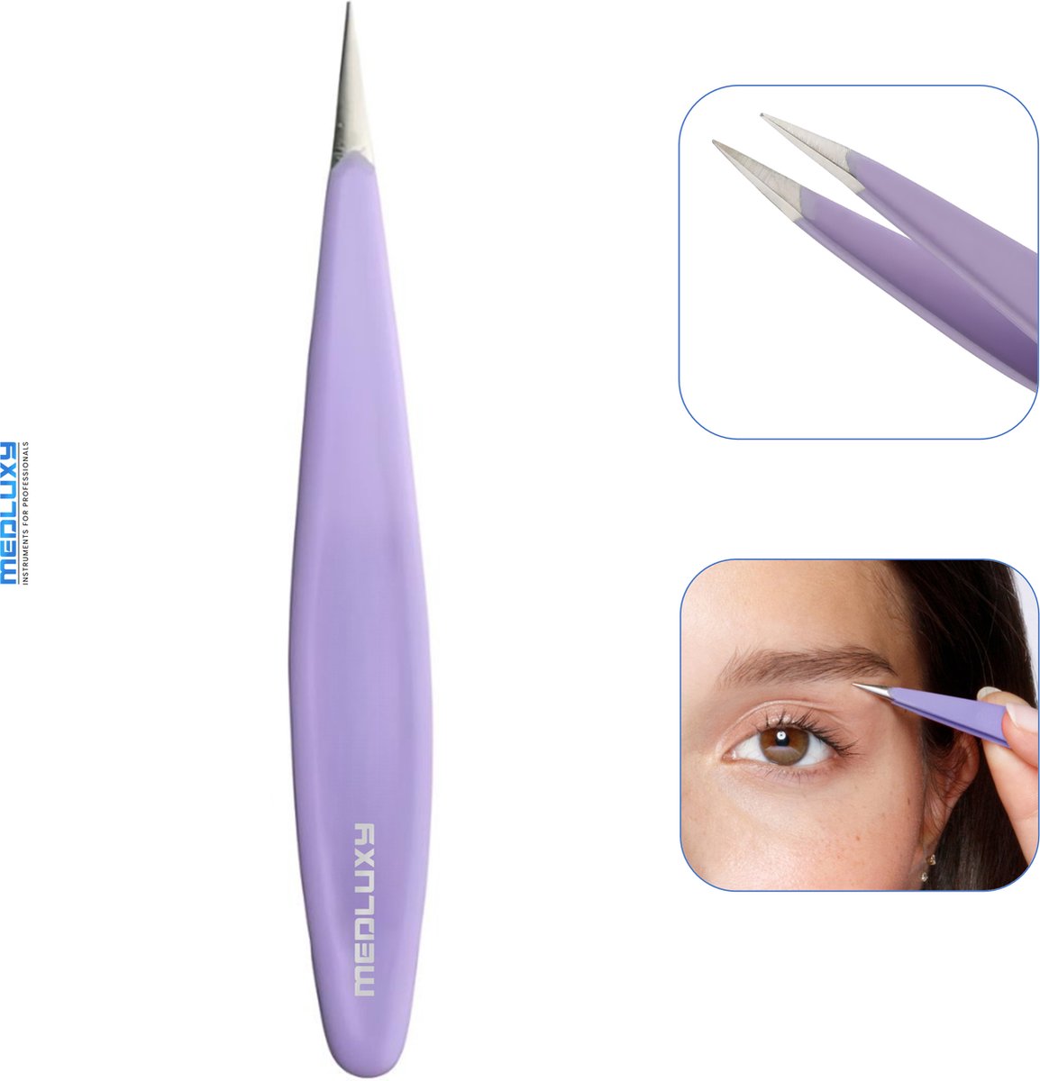 Goedkoopste MEDLUXY® Pro - Epileerpincet - Tweezer Mini - 7 cm - EP0443 [Epileer pincet, Pincet]