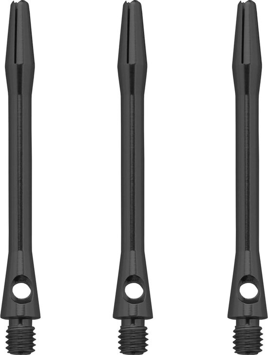 Dragon Darts Dart Shafts - Aluminium Zwart - 5 Sets (15 Stuks) - Medium - Zwarte Darts Shafts van Dragon Darts — afbeelding 2