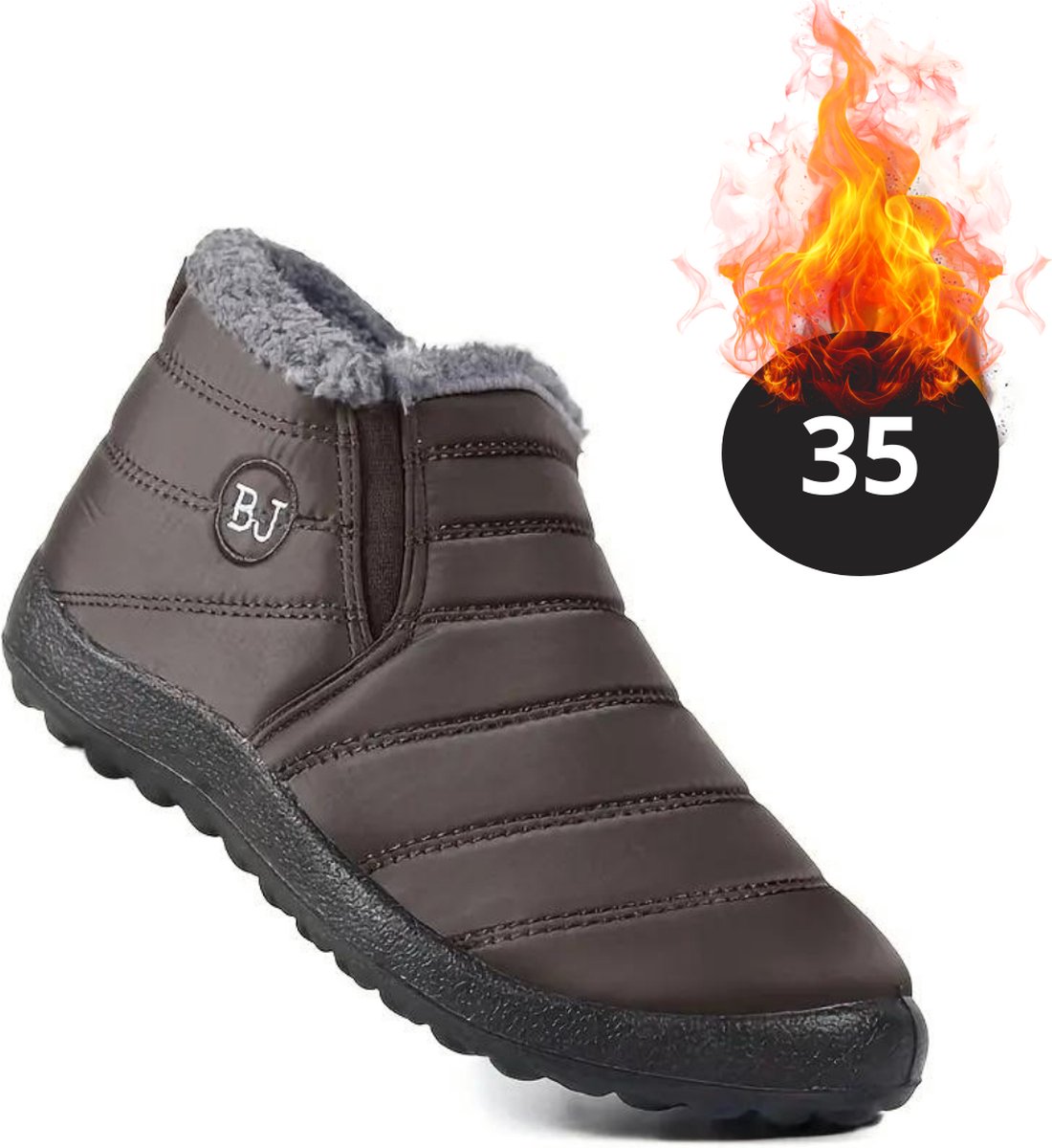 Nivard Snowboots Sneeuwschoenen Sneeuwboots Dames Wintersport Ski Skischoenen – 35 Laag Creme