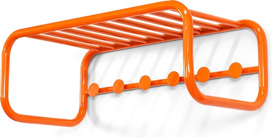 Spinder Design kapstok Retro Kapstok - Pure Orange - 6 haken - Staal