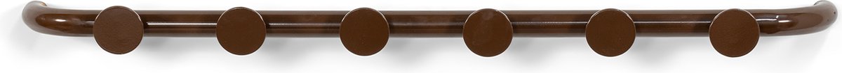 Spinder Design kapstok Retro 6 Kapstok - Chocolate Brown - 6 haken - Staal