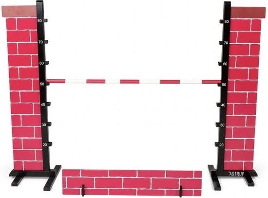 Foto: Hobby horse hindernis stenen muur hobbyhorse stokpaardje speelgoed stok paard hobby horse spullen