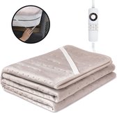 Bol.com STAUS&BACH CozySnug - 2 persoons elektrische XXL onderdeken (100W) - Warmtedeken met 6 warmtestanden en timer (2 4 en 6 ... aanbieding