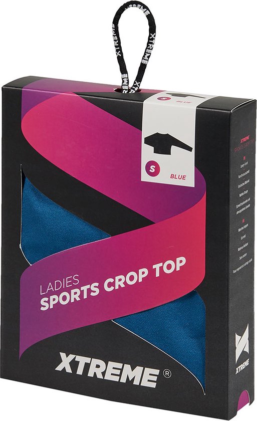 Xtreme - Ensemble de sport femme - Leggings/Crop Top - Blauw - S - Leggings de sport - Crop top de Sport