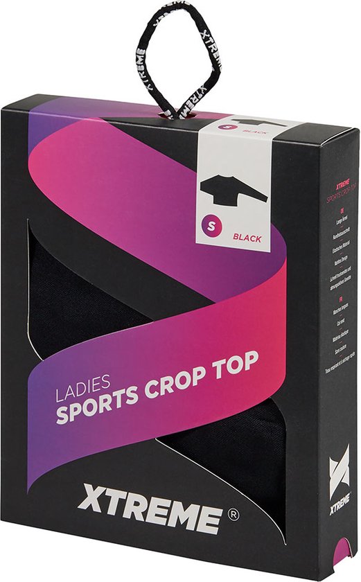 Xtreme - Ensemble de sport femme - Leggings/Crop Top - Zwart - XL - Leggings de sport - Crop top de Sport