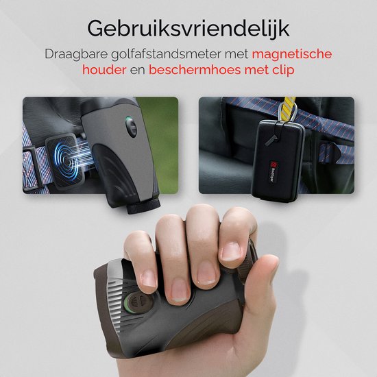 RedTiger Golf Rangefinder - Afstandsmeter Golf - Laser Rangefinder Golf - 1100M - Golftrainingsmateriaal - Golf Accessoires - Laser Rangefinder van RedTiger — afbeelding 5
