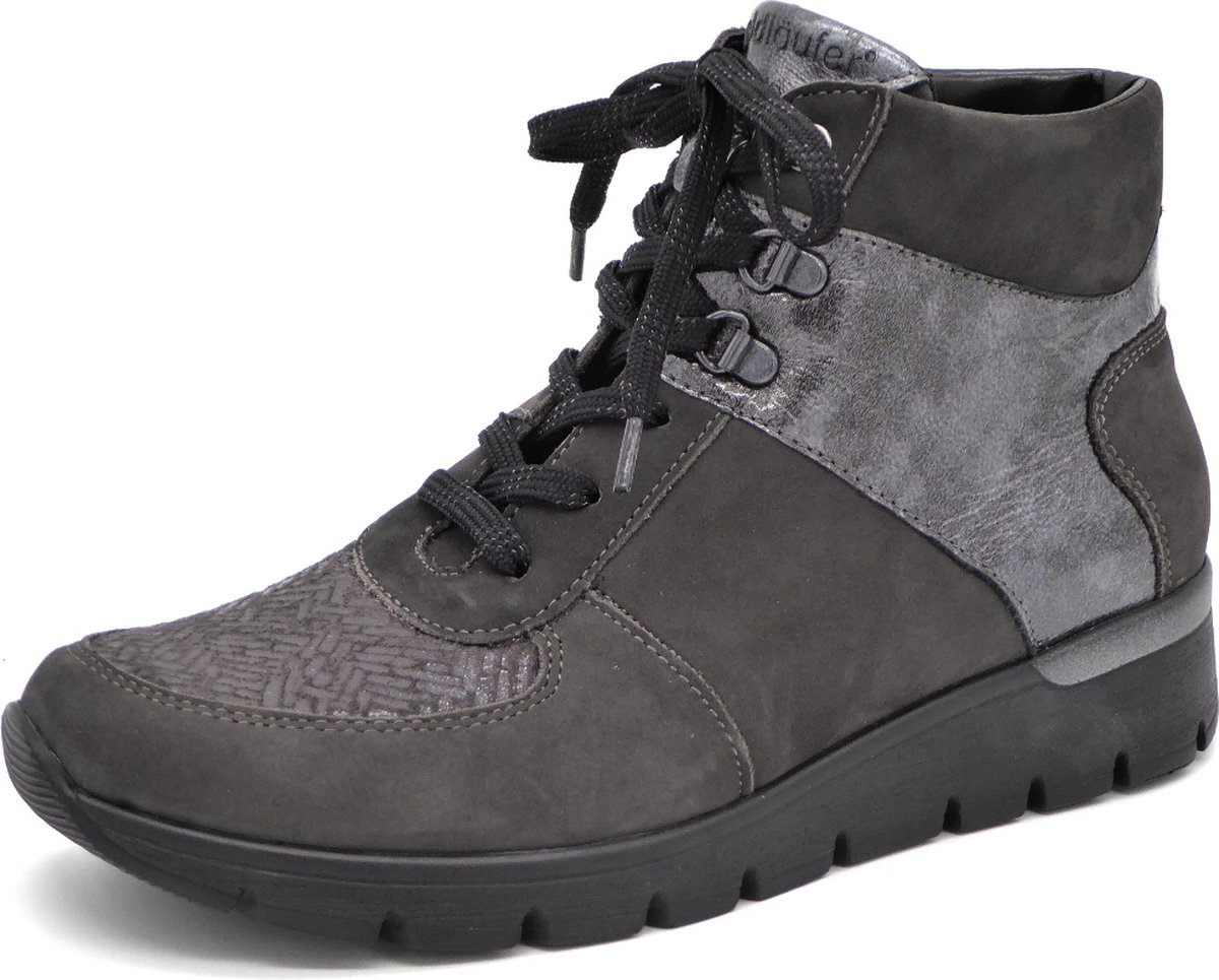 Waldläufer OrthoTritt Dames Veterboot - 626K82-300-052 Grijs - Wijdte K - Maat 8 (42)